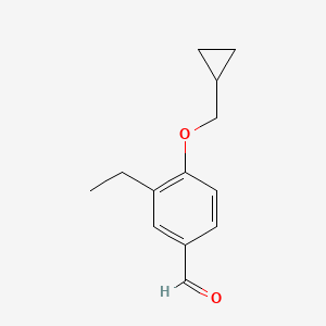 4-(Cyclopropylmethoxy)-3-ethylbenzaldehyde