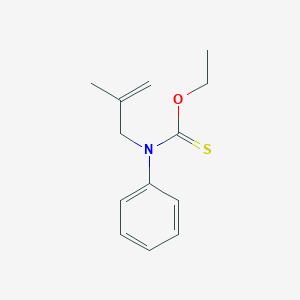 molecular formula C13H17NOS B14523318 O-Ethyl (2-methylprop-2-en-1-yl)phenylcarbamothioate CAS No. 62420-79-5