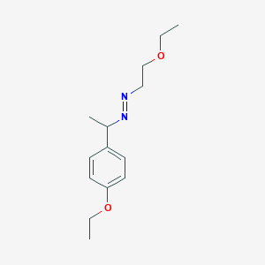 molecular formula C14H22N2O2 B14523320 Diazene, (2-ethoxyethyl)[1-(4-ethoxyphenyl)ethyl]- CAS No. 62723-68-6