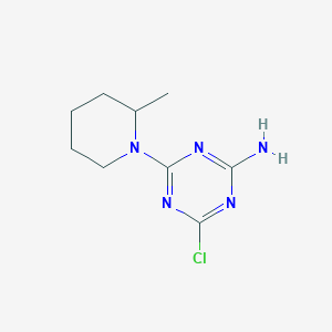 4-Chloro-6-(2-methylpiperidin-1-yl)-1,3,5-triazin-2-amine