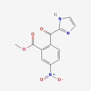 molecular formula C12H9N3O5 B14523454 Methyl 2-(1H-imidazole-2-carbonyl)-5-nitrobenzoate CAS No. 62367-17-3