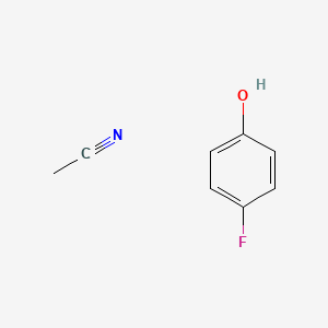 molecular formula C8H8FNO B14523506 Acetonitrile;4-fluorophenol CAS No. 62576-88-9