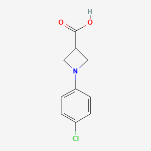 molecular formula C10H10ClNO2 B1452351 1-(4-Chlorophenyl)azetidine-3-carboxylic acid CAS No. 1187933-29-4