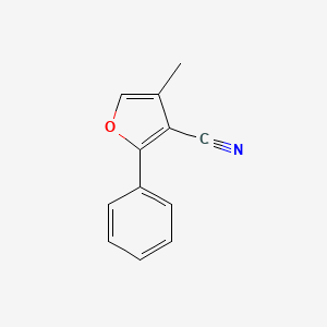 molecular formula C12H9NO B14523543 4-Methyl-2-phenylfuran-3-carbonitrile CAS No. 62872-41-7