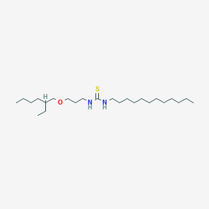 molecular formula C24H50N2OS B14523618 N-Dodecyl-N'-{3-[(2-ethylhexyl)oxy]propyl}thiourea CAS No. 62552-04-9