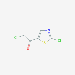 molecular formula C5H3Cl2NOS B1452364 2-Chloro-1-(2-chloro-thiazol-5-YL)-ethanone CAS No. 1263378-88-6