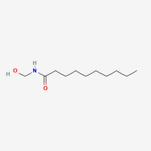 molecular formula C11H23NO2 B14523653 N-(Hydroxymethyl)decanamide CAS No. 62331-77-5