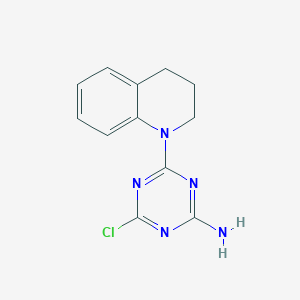 4-Chloro-6-[3,4-dihydro-1(2H)-quinolinyl]-1,3,5-triazin-2-amine