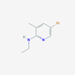 molecular formula C8H11BrN2 B1452367 5-bromo-N-ethyl-3-methylpyridin-2-amine CAS No. 1220018-09-6
