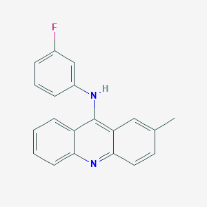 molecular formula C20H15FN2 B14523688 N-(3-Fluorophenyl)-2-methylacridin-9-amine CAS No. 62383-06-6