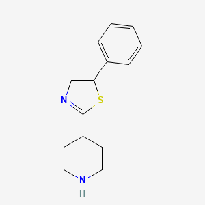 molecular formula C14H16N2S B1452372 4-(5-Phenyl-thiazol-2-YL)-piperidine CAS No. 885274-68-0