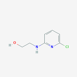 molecular formula C7H9ClN2O B1452376 2-((6-Chloropyridin-2-yl)amino)ethanol CAS No. 29449-82-9