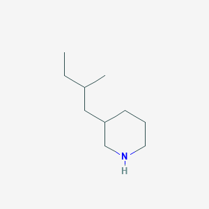 molecular formula C10H21N B1452377 3-(2-Methylbutyl)piperidine CAS No. 1219977-34-0