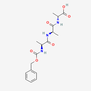 molecular formula C17H23N3O6 B14523777 N-[(Benzyloxy)carbonyl]-L-alanyl-D-alanyl-D-alanine CAS No. 62632-67-1