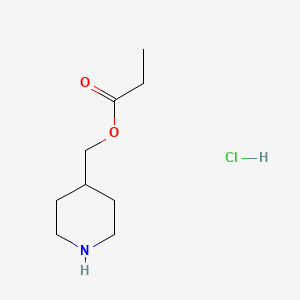 4-Piperidinylmethyl propanoate hydrochloride