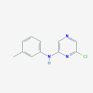 molecular formula C11H10ClN3 B1452381 6-Chloro-N-(3-methylphenyl)-2-pyrazinamine CAS No. 1220030-62-5