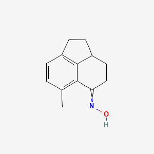molecular formula C13H15NO B14523821 N-(6-Methyl-2,2a,3,4-tetrahydroacenaphthylen-5(1H)-ylidene)hydroxylamine CAS No. 62677-88-7