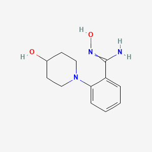 N'-Hydroxy-2-(4-hydroxy-1-piperidinyl)-benzenecarboximidamide
