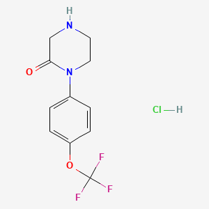 1-(4-(Trifluoromethoxy)phenyl)piperazin-2-one hydrochloride