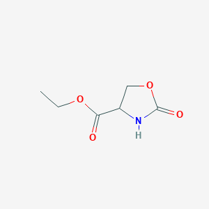 molecular formula C6H9NO4 B14523862 Ethyl 2-oxo-1,3-oxazolidine-4-carboxylate CAS No. 62941-94-0