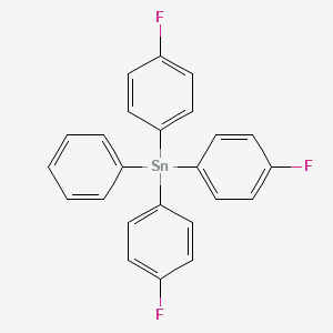 molecular formula C24H17F3Sn B14523889 Tris(4-fluorophenyl)(phenyl)stannane CAS No. 62942-36-3