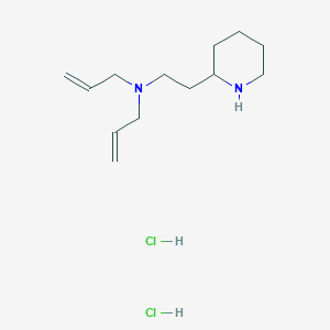 molecular formula C13H25ClN2 B1452390 N-Allyl-N-[2-(2-piperidinyl)ethyl]-2-propen-1-amine dihydrochloride CAS No. 1220021-44-2