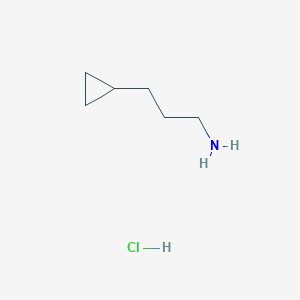 molecular formula C6H14ClN B1452391 3-Cyclopropylpropan-1-amine hydrochloride CAS No. 5648-88-4
