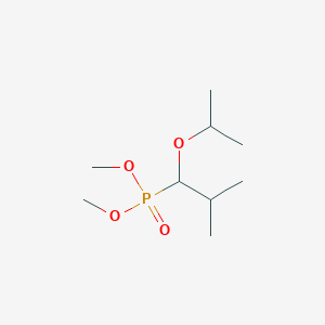 molecular formula C9H21O4P B14523918 Dimethyl {2-methyl-1-[(propan-2-yl)oxy]propyl}phosphonate CAS No. 62456-42-2