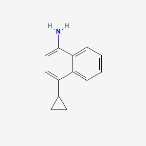 molecular formula C13H13N B1452393 4-Cyclopropylnaphthalen-1-amine CAS No. 878671-94-4