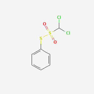 molecular formula C7H6Cl2O2S2 B14523931 S-Phenyl dichloromethanesulfonothioate CAS No. 62479-80-5