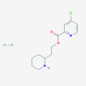 2-(2-Piperidinyl)ethyl 4-chloro-2-pyridinecarboxylate hydrochloride