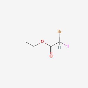 molecular formula C4H6BrIO2 B14523944 Ethyl 2-Bromo-2-iodoacetate CAS No. 62874-49-1