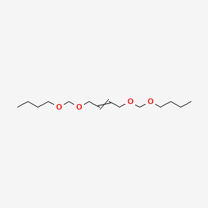 molecular formula C14H28O4 B14523959 5,7,12,14-Tetraoxaoctadec-9-ene CAS No. 62585-63-1