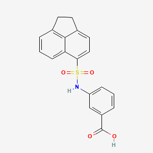 molecular formula C19H15NO4S B14523982 Benzoic acid, 3-[[(1,2-dihydro-5-acenaphthylenyl)sulfonyl]amino]- CAS No. 62731-62-8