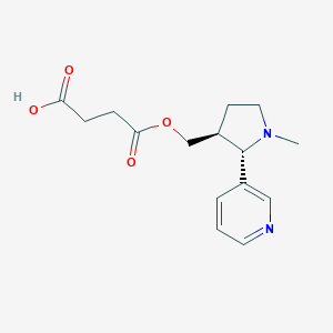 molecular formula C15H20N2O4 B014524 rac-trans 3'-Hydroxymethylnicotine Hemisuccinate CAS No. 1207282-59-4