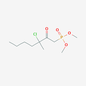 molecular formula C10H20ClO4P B14524004 Dimethyl (3-chloro-3-methyl-2-oxoheptyl)phosphonate CAS No. 62527-26-8