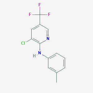 molecular formula C13H10ClF3N2 B1452404 3-Chloro-N-(3-methylphenyl)-5-(trifluoromethyl)-2-pyridinamine CAS No. 1219957-76-2