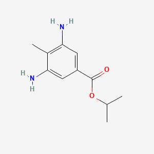 molecular formula C11H16N2O2 B14524055 Propan-2-yl 3,5-diamino-4-methylbenzoate CAS No. 62747-02-8