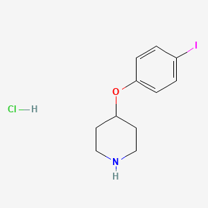 molecular formula C11H15ClINO B1452407 4-(4-Iodophenoxy)piperidine hydrochloride CAS No. 1220019-83-9