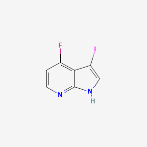 molecular formula C7H4FIN2 B1452409 4-fluoro-3-iodo-1H-pyrrolo[2,3-b]pyridine CAS No. 1190320-05-8