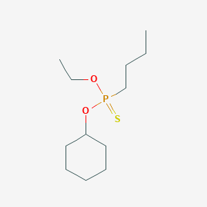 molecular formula C12H25O2PS B14524097 O-Cyclohexyl O-ethyl butylphosphonothioate CAS No. 62507-73-7