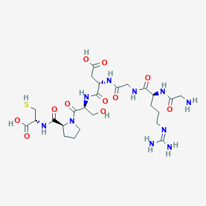 molecular formula C25H42N10O11S B145241 Gly-Arg-Gly-Asp-Ser-Pro-Cys CAS No. 126646-79-5