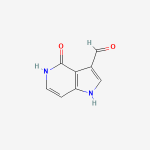 molecular formula C8H6N2O2 B1452416 4-Hydroxy-5-azaindole-3-carbaldehyde CAS No. 1190320-02-5