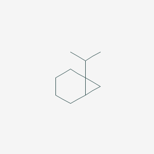 molecular formula C10H18 B14524167 Bicyclo[4.1.0]heptane, 1-(1-methylethyl)- CAS No. 62740-20-9