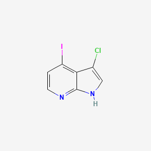 molecular formula C7H4ClIN2 B1452417 3-chloro-4-iodo-1H-pyrrolo[2,3-b]pyridine CAS No. 1190313-54-2
