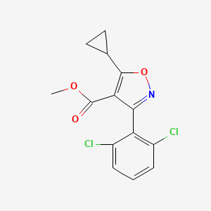 Methyl 5-cyclopropyl-3-(2,6-dichlorophenyl)-1,2-oxazole-4-carboxylate