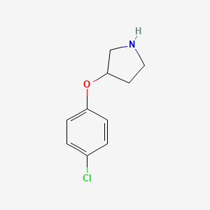 molecular formula C10H13Cl2NO B1452420 3-(4-Chlorophenoxy)pyrrolidine CAS No. 28491-02-3