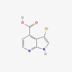 molecular formula C8H5BrN2O2 B1452427 3-Bromo-1H-pyrrolo[2,3-B]pyridine-4-carboxylic acid CAS No. 1190314-17-0