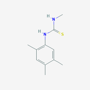 molecular formula C11H16N2S B14524271 N-Methyl-N'-(2,4,5-trimethylphenyl)thiourea CAS No. 62616-55-1