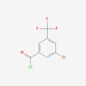 molecular formula C8H3BrClF3O B1452428 3-Bromo-5-(trifluoromethyl)benzoyl chloride CAS No. 958258-15-6